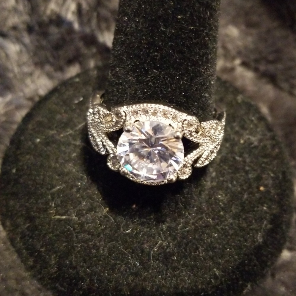 3 Bling rings sz 7